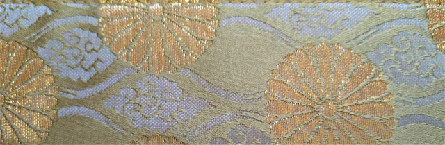 輪袈裟（わげさ）・金襴No.3・紺_2